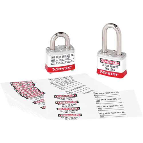 Zenex Thermoplastic Photo Padlock Identification Labels NTL Industrial