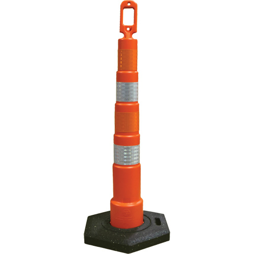 Grip N Go Trim Line Channelizers, 49" High, Orange NTL Industrial