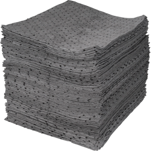 Premium Bonded Sorbent Pads, Universal, 15" x 17", 30 gal. Absorbancy NTL Industrial