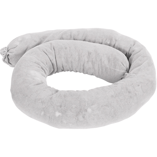 Remblais tubulaire absorbant, Huile seulement, Absorption 25 gal., 3" la x 4' lo, Pqt de 12 NTL Industrial