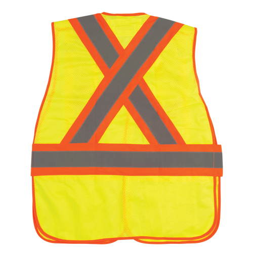Veste d'arpenteur r&eacute;sistante aux flammes, Jaune lime haute visibilit&eacute;, Moyen, Polyester NTL Industrial