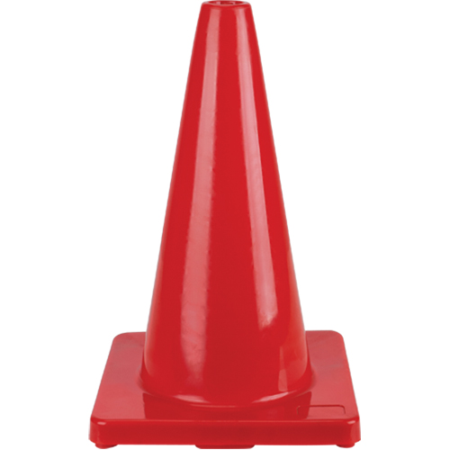 C&ocirc;ne de couleur pour la signalisation, 18", Rouge NTL Industrial
