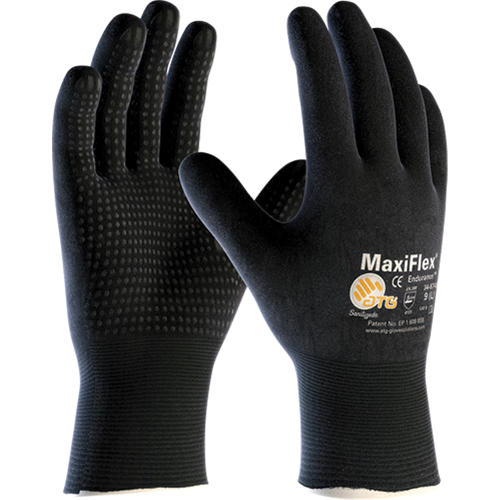 Gants ATG MaxiFlex Endurance 34-8745, 7/Petit, R&ecirc;vetement Mousse de nitrile, Calibre 15, Enveloppe en Nylon NTL Industrial