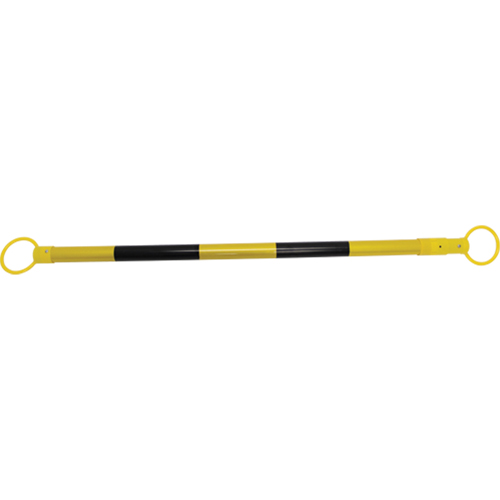 Barrier Cone Bar, 6' 6" Extended Length, Black NTL Industrial