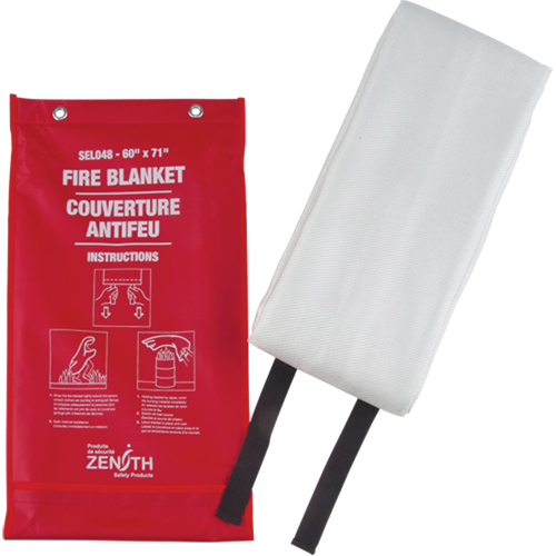 Fire Blanket, Fibreglass, 60"W x 71"L NTL Industrial
