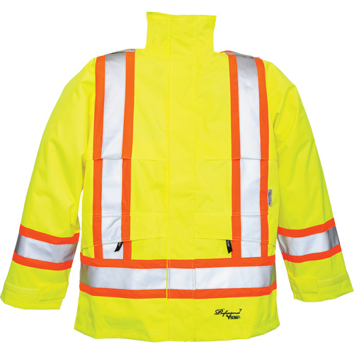Professional&reg; Journeyman&reg; 300D Jackets, Polyester, Small, High Visibility Lime-Yellow NTL Industrial