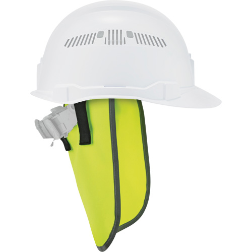 GloWear 8006 Hardhat Neck Shade, High-Visibility Lime Green NTL Industrial