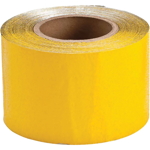 Ruban de marquage temporaire pour la chauss&eacute;e, 4" x 150', Vinyle, Jaune NTL Industrial