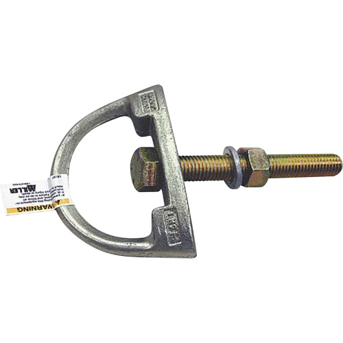 Sangle d'ancrage Miller avec avec quincaillerie, Anneau en D, Usage Permanent NTL Industrial