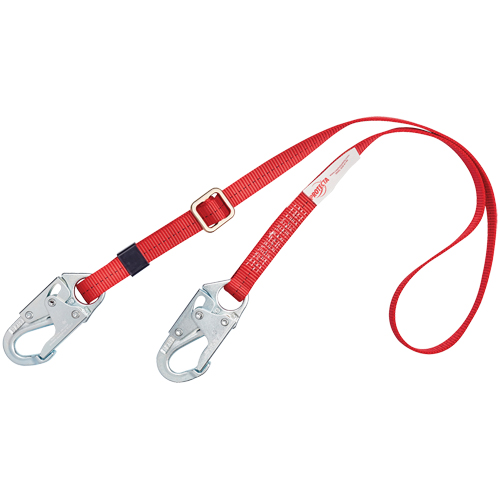 PRO Adjustable Web-Positioning Lanyard, 1 Legs, 6', CSA Class B, Polyester NTL Industrial