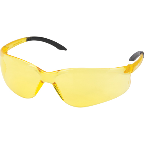 Z2400 Series Safety Glasses, Amber Lens, Anti-Scratch, ANSI Z87+/Meets/Exceeds CSA Z94.3 NTL Industrial