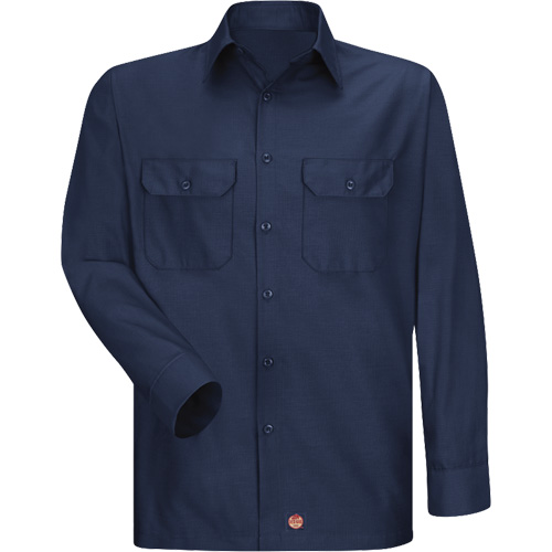Chemise &agrave; manches longues en tissu ind&eacute;chirable, Hommes, 3T-Grand, Bleu marin NTL Industrial