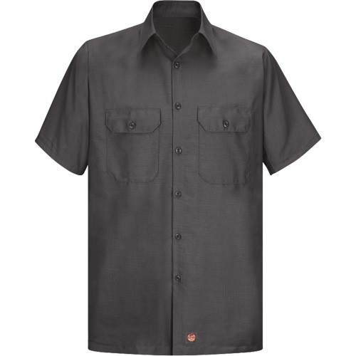 Chemise &agrave; manches courtes en tissu ind&eacute;chirable, Hommes, Grand (grande taille), Charbon NTL Industrial