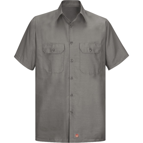 Chemise &agrave; manches courtes en tissu ind&eacute;chirable, Hommes, Grand (grande taille), Gris NTL Industrial