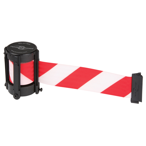 Replacement Cassettes For Utility, Advance & StowAway&reg; TensaBarrier&reg;, 13', White Tape NTL Industrial