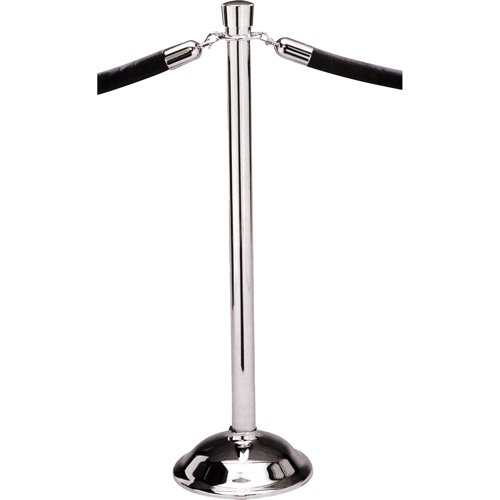 Portable Posts, 39" High, Polished Chrome NTL Industrial