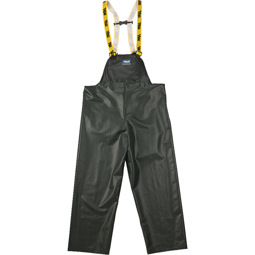 Journeyman Chemical Resistant Rain Bib Pants, 3X-Large, Green, Polyester/PVC NTL Industrial