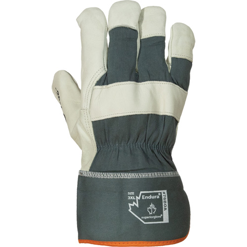 Endura&reg; Winter Fitters Gloves, Large, Grain Cowhide Palm, Boa Inner Lining NTL Industrial