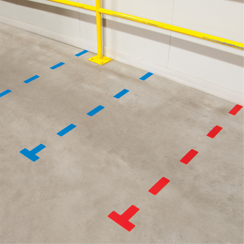 Marqueurs all&eacute;g&eacute;e/5S Armor Stripe, Cercle, 6" lo x 6" la, Jaune, Plastique NTL Industrial