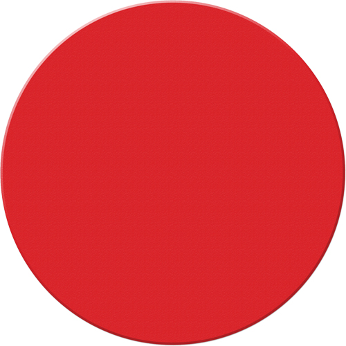 Marqueurs all&eacute;g&eacute;e/5S Armor Stripe, Cercle, 6" lo x 6" la, Rouge, Plastique NTL Industrial