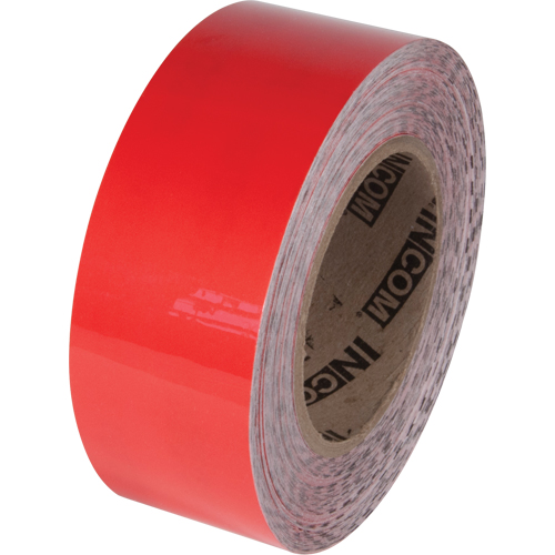 Tuff Mark&reg; Floor Marking Tape, 2" x 100', Polyester, Red NTL Industrial