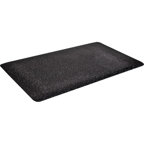 Tapis antimicrobiens WD Foodmaster, Lisse, 2' x 3' x 9/16", Noir, Mousse de vinyle NTL Industrial