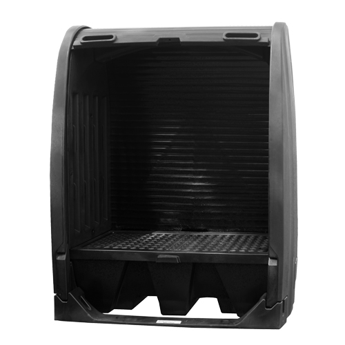 Abris de confinement des d&eacute;versements avec drain, 61" lo x 37,25" la x 72,75" h, Capacit&eacute; de charge 1000 lb NTL Industrial