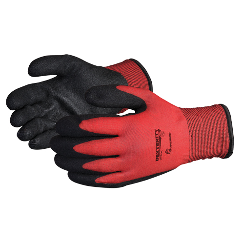 Gants doubl&eacute;s pour l'hiver Dexterity, 8/Moyen, R&ecirc;vetement PVC, Calibre 15, Enveloppe en Nylon NTL Industrial