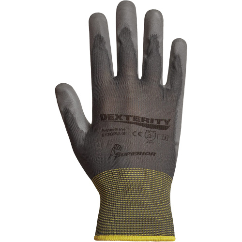 Superior Touch&reg; Gloves, 6/X-Small, Polyurethane Coating, 13 Gauge, Polyester/Nylon Shell NTL Industrial