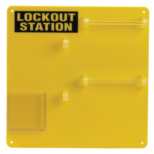 Lockout Board, 12 Padlock Capacity, Padlocks Not Included NTL Industrial