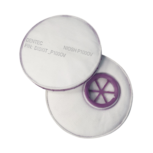 Filtre pour respirateur Diskit, Filtre contre les particules avec suppresion de vapeurs nuisibles, Vapeur organique/Filtre P100 NTL Industrial