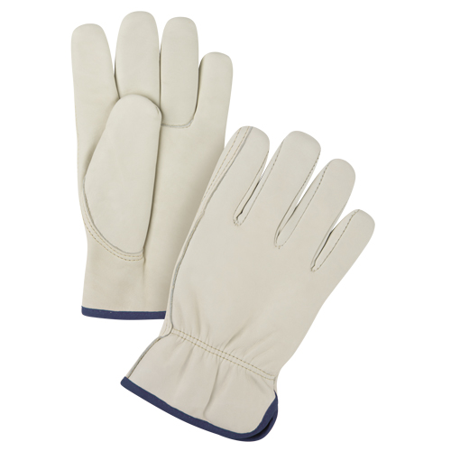 Premium Winter-Lined Driver's Gloves, X-Large, Grain Cowhide Palm, Fleece Inner Lining NTL Industrial