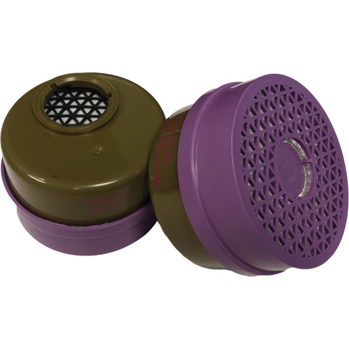 Cartouche pour respirateur, Cartouche gaz/vapeur, Gaz multiples/Vapeur organique/Filtre P100 NTL Industrial