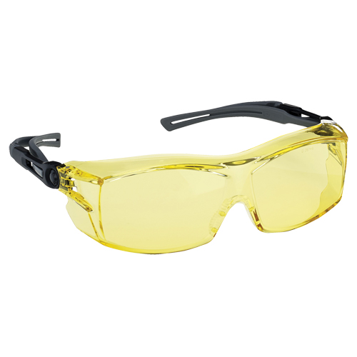 Dynamic OTG Extra Series Safety Glasses, Amber Lens, Anti-Fog/Anti-Scratch, ANSI Z87+/Meets/Exceeds CSA Z94.3 NTL Industrial