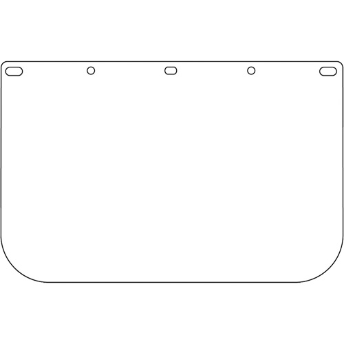 Visi&egrave;re d&eacute;coup&eacute;e &agrave; l'emporte-pi&egrave;ce Dynamic, PETG, Teinte Transparent NTL Industrial