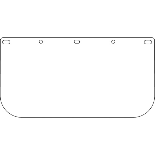 Dynamic Faceshield Visor Window, PETG, Clear Tint NTL Industrial