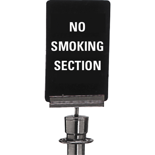 "No Smoking" Crowd Control Sign, 11" x 7", Plastic, English NTL Industrial