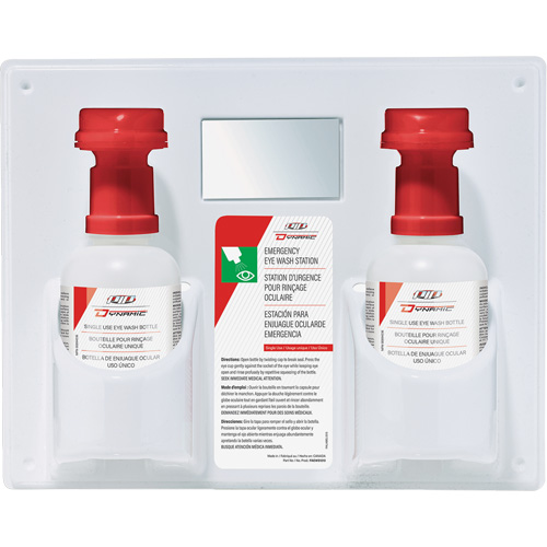 Dynamic Single-Use Eyewash Station with Isotonic Solution, Double NTL Industrial