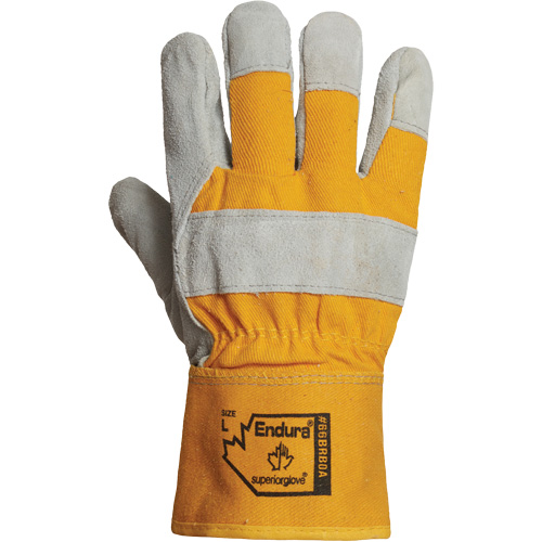 Gants d'ajusteur pour l'hiver Endura, Grand, Paume en Cuir refendu, Doublure en Boa NTL Industrial