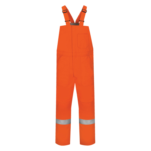 Excel FR&reg; Comfortouch&reg; Deluxe Bib Overalls, Small, Orange NTL Industrial