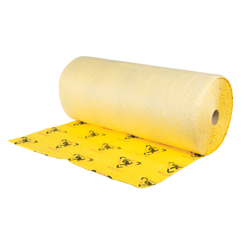 Premium Caution Rolls, Heavyweight, 150' L x 36" W, 57 gal. Absorbancy NTL Industrial