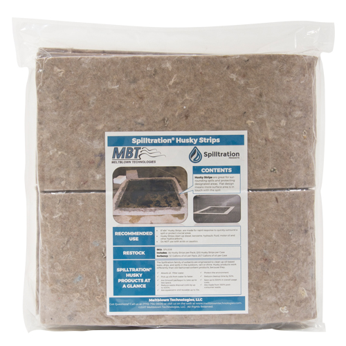 Bandes Husky Spilltration, Huile seulement, 64" x 8", 4 gal. d'absorption NTL Industrial