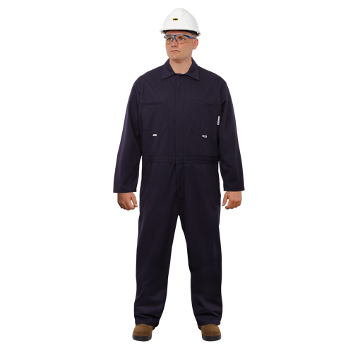 Combinaison ignifuge contre l'arc &eacute;lectrique UltraSoft, Taille 46, Bleu marine, 12,4 cal/cm2 NTL Industrial
