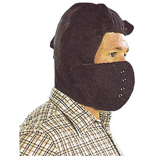 Hard Hat Winter Liner with Removable Face , Cotton/Kasha Lining, One Size, Black NTL Industrial