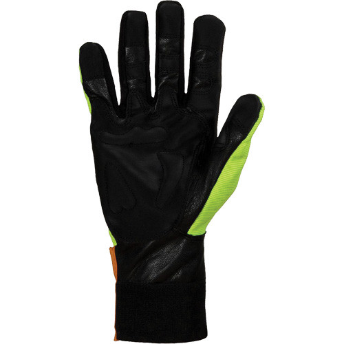 Endura&reg; Hi-Viz Chainsaw Gloves, Size Large/9, Goatskin Palm NTL Industrial
