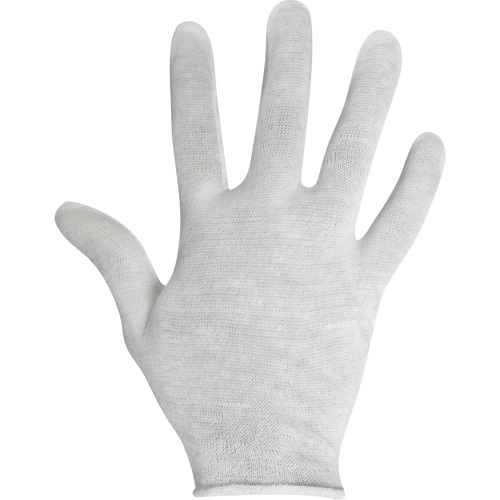 Inspection Gloves, Cotton, Unhemmed Cuff, Ladies NTL Industrial