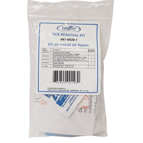 Ensemble de s&eacute;curit&eacute; contre les tiques, Dispositif m&eacute;dical Classe 1, Portefeuille NTL Industrial