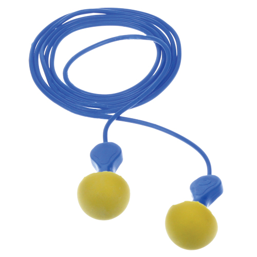 Bouchons d'oreilles d&eacute;tectables E-A-Rsoft Express Pod, Avec cordon, R&eacute;gulier, Vrac - Sachet coussin, NRR dB 23 NTL Industrial