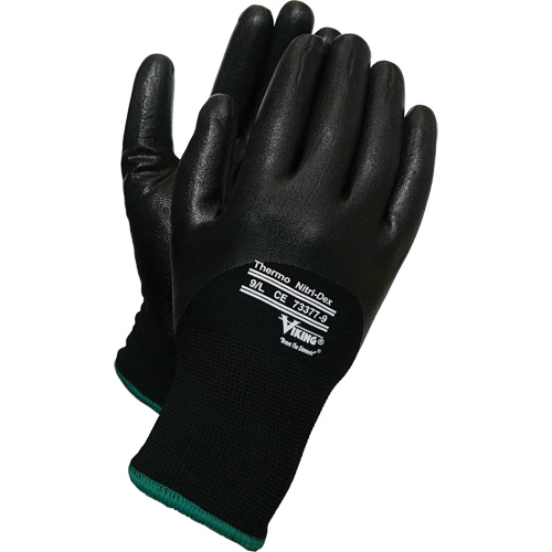 Gants thermiques Nitri-Dex Viking, 8/Moyen, R&ecirc;vetement Nitrile, Calibre 15, Enveloppe en Nylon NTL Industrial