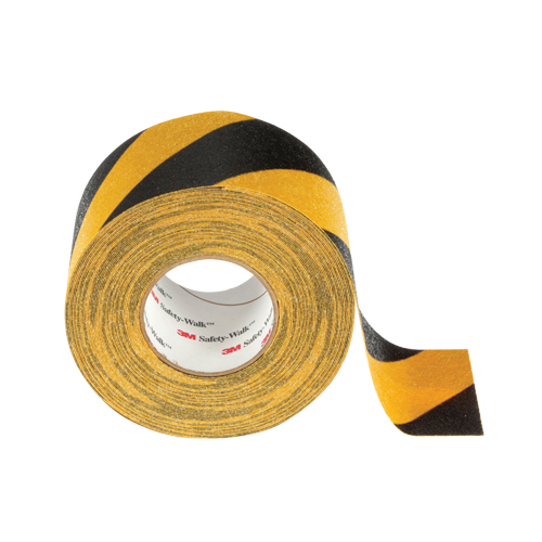 Safety-Walk 600 Series Anti-Slip Tape, 6" x 60', Black & Yellow NTL Industrial